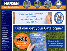 Tablet Screenshot of hansenproducts.com